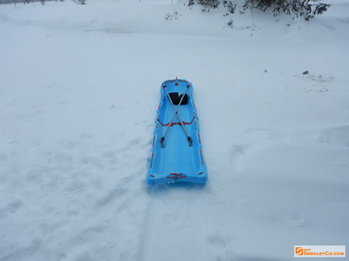 Mega-Pulk trial in the snow.