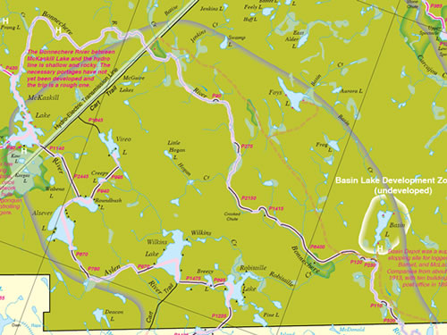 Permit Office wall map.