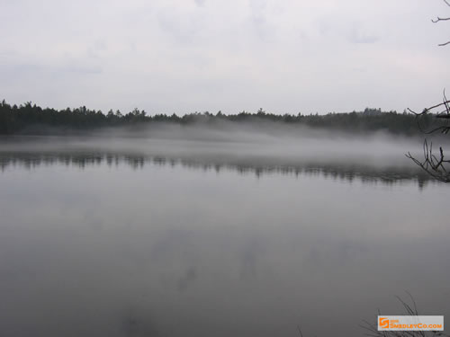 Fog on McKaskill Lake.