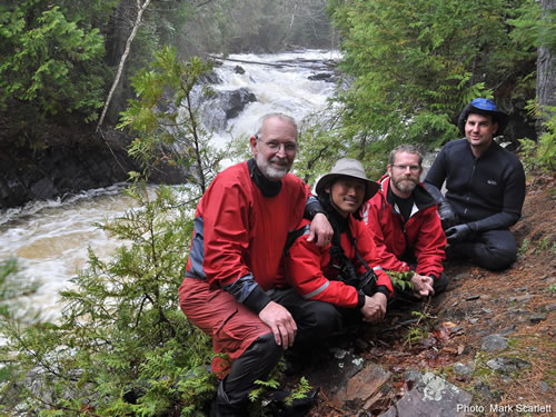 Our group at High Falls, Bonnechere River.