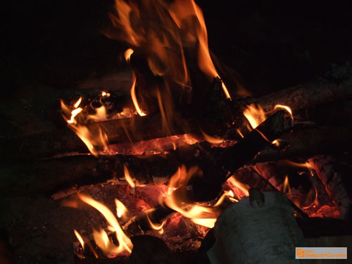 Cedar Lake campfire.