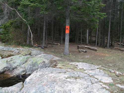 The camp site near the dam on Craig Lake.