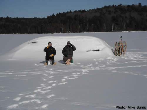 Algonquin Park winter camping in style.