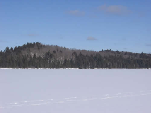 View of hills on Head Lake.