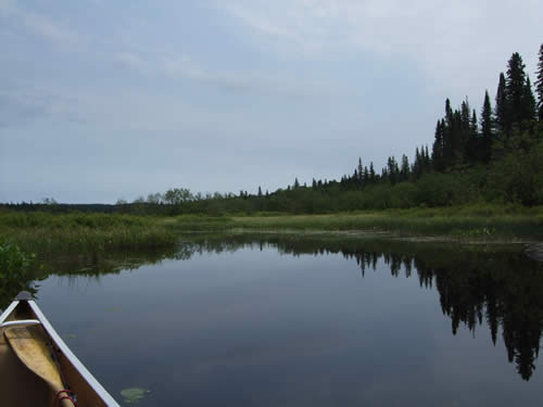 First portage done, getting on Maple Creek.