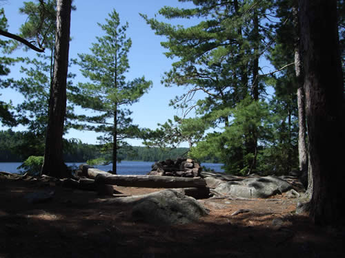 Camp site on northern island.