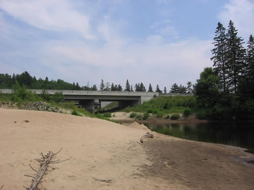 iew of Highway 11 Bridge.