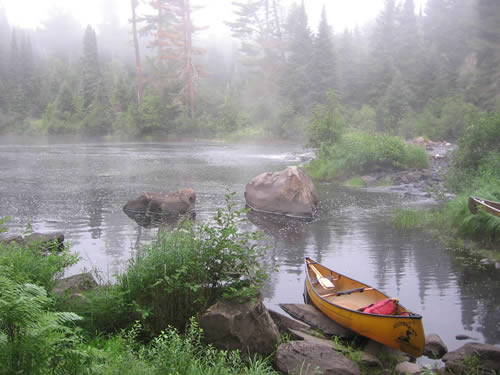 Misty morning start.