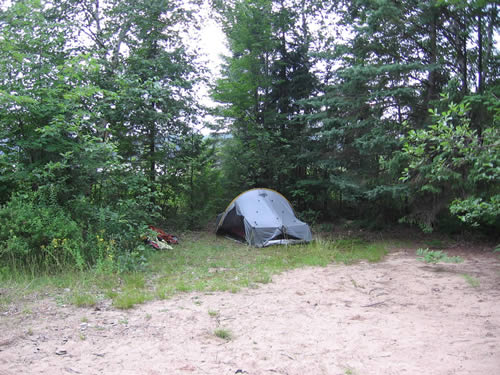 Scarlett's tent.