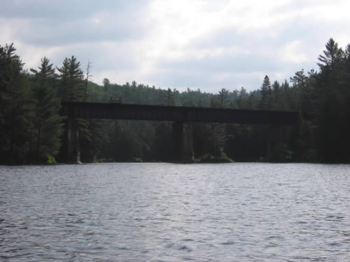 Railroad bridge over the Petawawa River.