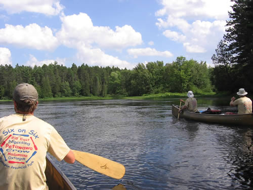 About to get on the Crow River.