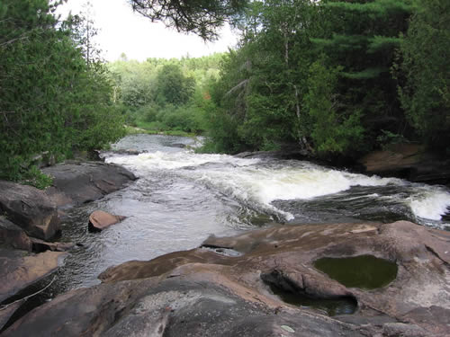 Top end of Blueberry Falls.