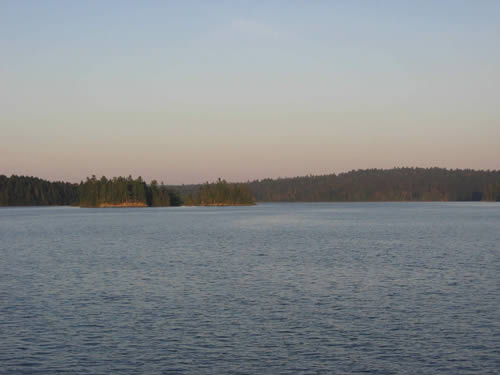 Islands at sunrise.