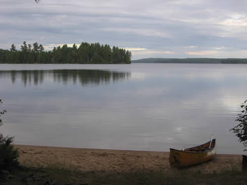 Calm morning. Lake Opeongo was being kind to us.