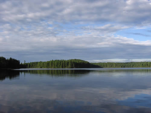 Winter 2011 camp site shoreline.