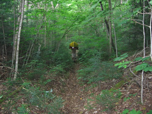 John along the portage.