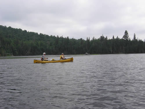 Markus and Jeffrey cross Distress Lake.