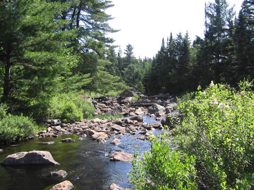 Rocky stretch on the Nipissing River.