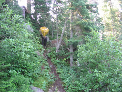 Jeffrey coming down the hill.