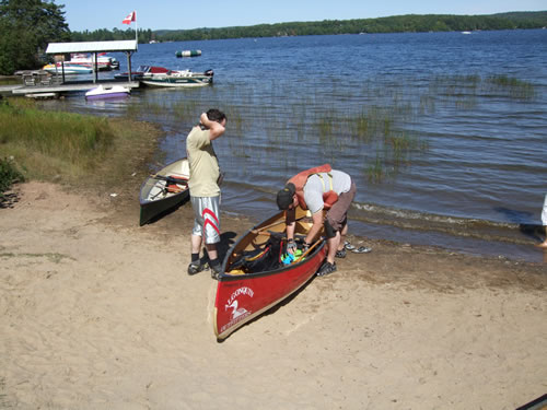 Jeff was a big help preparing for the portage.
