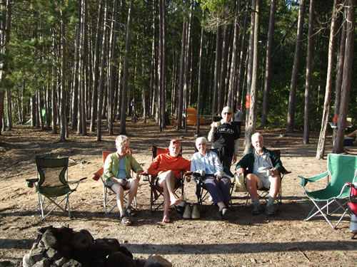 Old friends meeting in Algonquin Park once again.