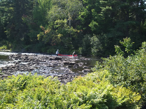 Markus and Jeffrey heading into Split Rock.