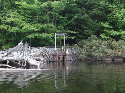 Dam on West Harry Lake.