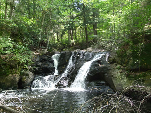 Newly named Hoodlum Falls.