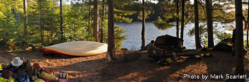 Sunday Lake camp site.