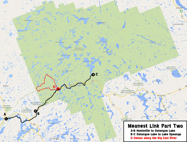 Meanest Link Part Two Route Map.