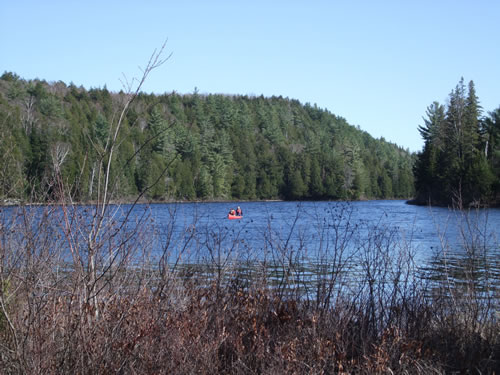 Stainless and JeffreyM arrive on Potter Lake.