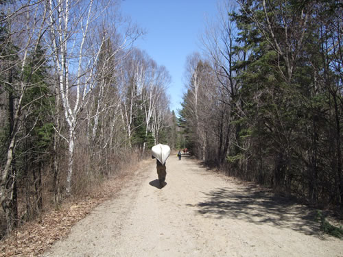 Easy going on the road to Brule Lake.