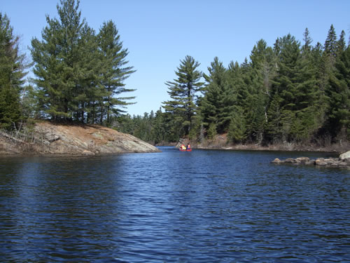 Brule Lake narrows.