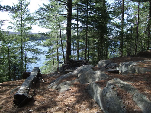 Camp site view.