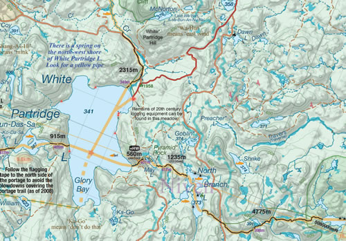 Map - White Partridge Express 2010